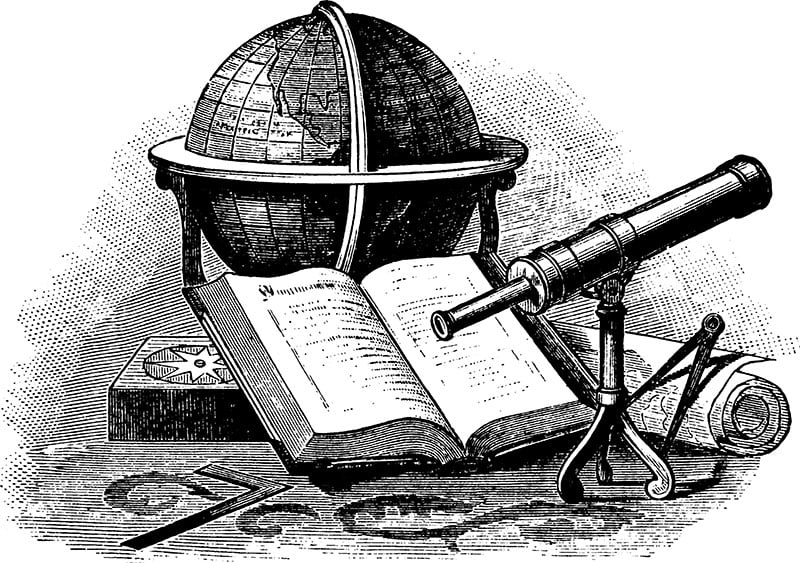 Globe & Telescope Vintage - Bild 3
