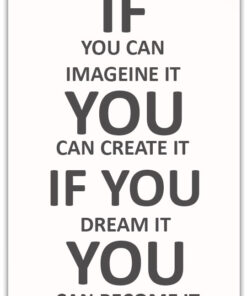 Alternative view of Text Poster IF YOU CAN IMAGEINE IT