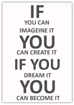 Alternative view of Text Poster IF YOU CAN IMAGEINE IT