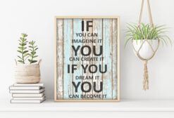 Text Poster IF YOU CAN IMAGEINE IT