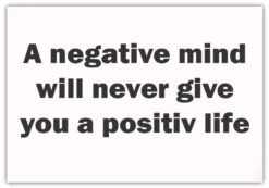 Alternative view of Text Poster A NEGATIVE MIND