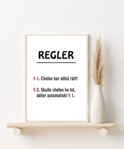 Alternative view of Text Poster Chefen