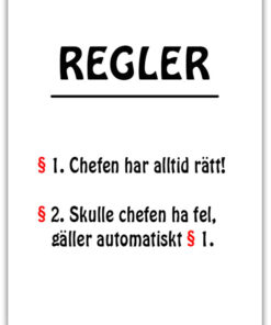 Text Poster Chefen
