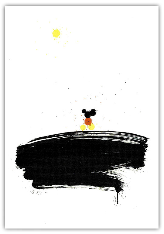 Lasse Åberg Mickey is looking at Pluto, the planet No: 93