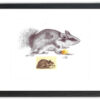Lasse Åberg - Hommage à Mickey Mouse 1976 21X30 med ram