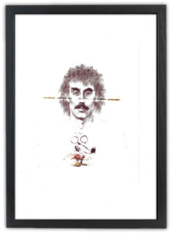 Lasse Åberg - Self Portrait 21X30 med ram