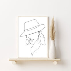 Alternative view of Line Art hatt fashion 4