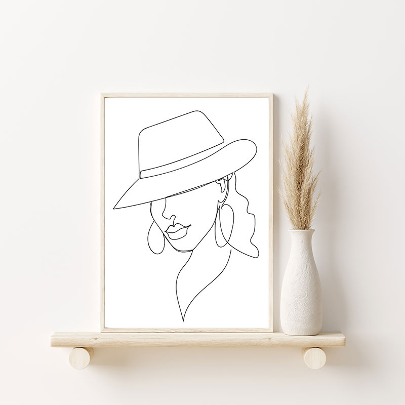 Line Art hatt fashion 4 - Bild 2