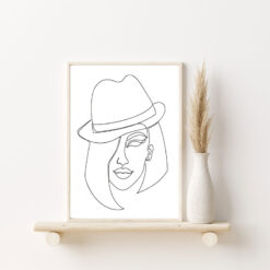 Alternative view of Line Art hatt fashion 3