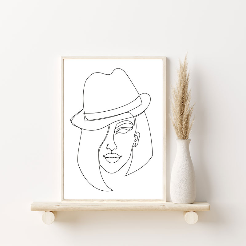 Line Art hatt fashion 3 - Bild 2