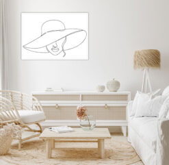 Alternative view of Line Art hatt fashion 2