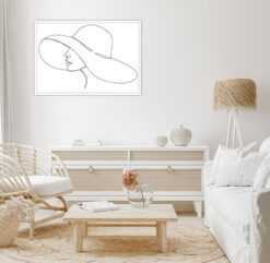 Alternative view of Line Art hatt fashion 1