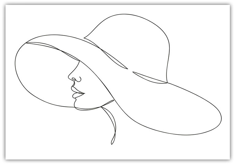 Line Art hatt fashion 1