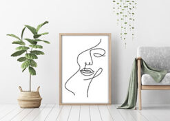Line Art Ansikte - Bild 2