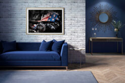 Alternative view of Harley Davidsson Motorcykel i vintage style