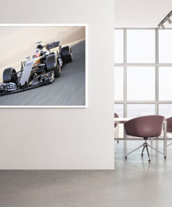 Alternative view of Formel 1 bil på banan