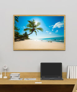 Alternative view of Tropical beach Poster