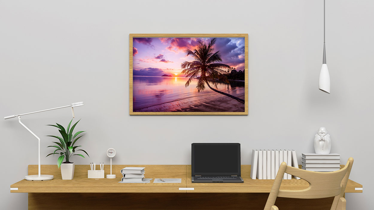 Solnedgång Tropical beach Poster