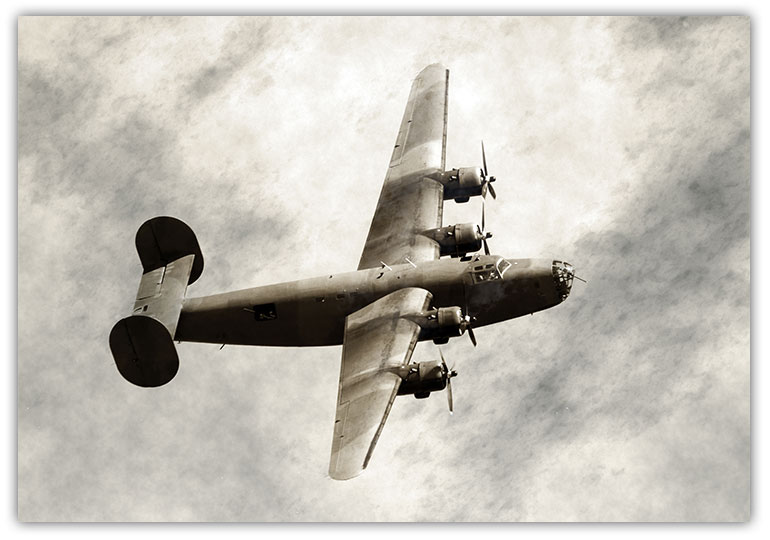 Vintage bombplan Poster
