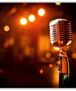 Retro microphone Poster