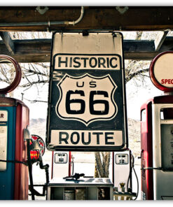 Historiskt Route 66 tankstation