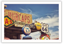Alternative view of Retro Route 66 Tank station