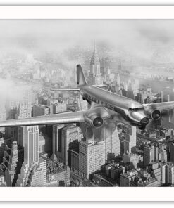 Alternative view of Vintage DC-3 över New York