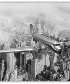 Vintage DC-3 över New York