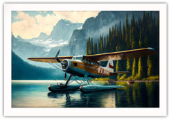 Alternative view of Vintage propeller plan på vatten poster