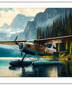 Alternative view of Vintage propeller plan på vatten poster