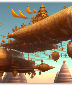 Fantasy flyg farkost poster