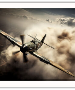 Alternative view of Spitfire plan bland molnen