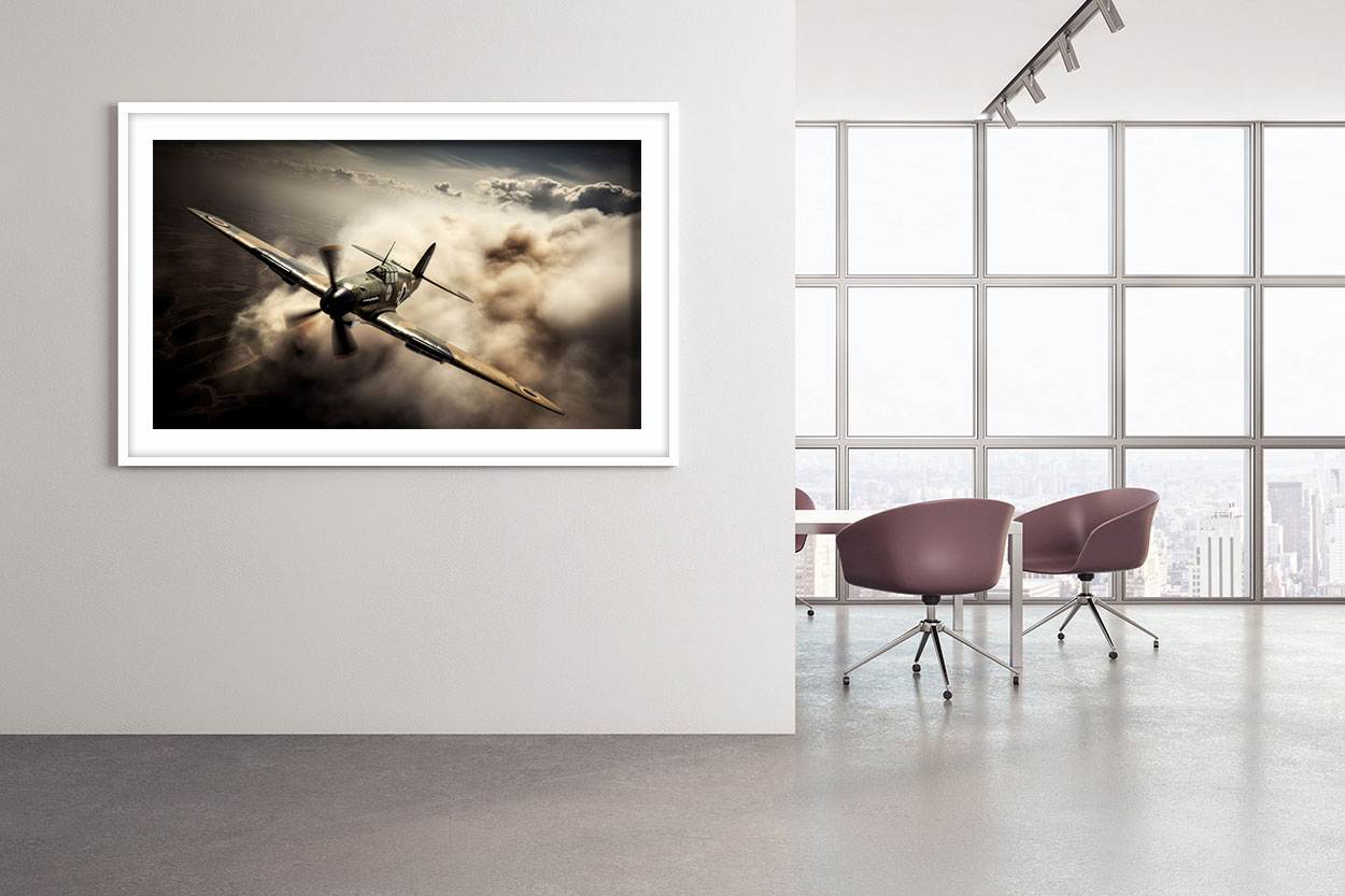 Spitfire plan bland molnen - Bild 4