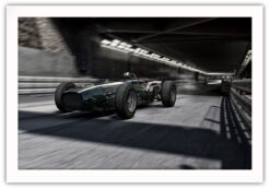 Alternative view of Vintage old F1-car