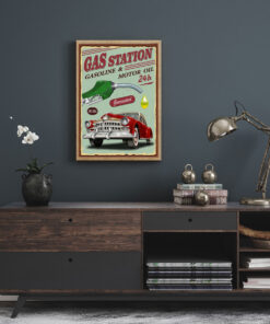 Alternative view of Gas Station Poster