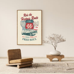Alternative view of Ride the Historic Route Poster