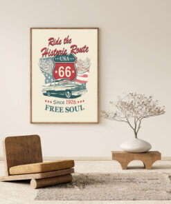 Alternative view of Ride the Historic Route Poster