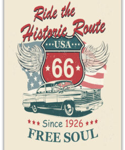 Ride the Historic Route Poster