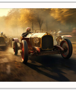 Alternative view of Vintage car racing Poster