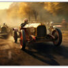 Vintage car racing Poster