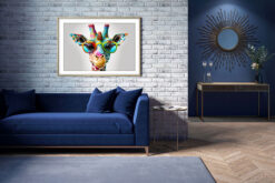 Färgglad Giraff Poster - Bild 4
