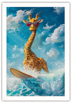 Alternative view of Giraff surfare Poster