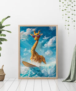 Giraff surfare Poster