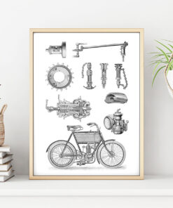 MOTORCYKEL poster (Lager)