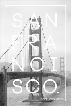 Alternative view of SAN FRANCISCO poster 50x70cm