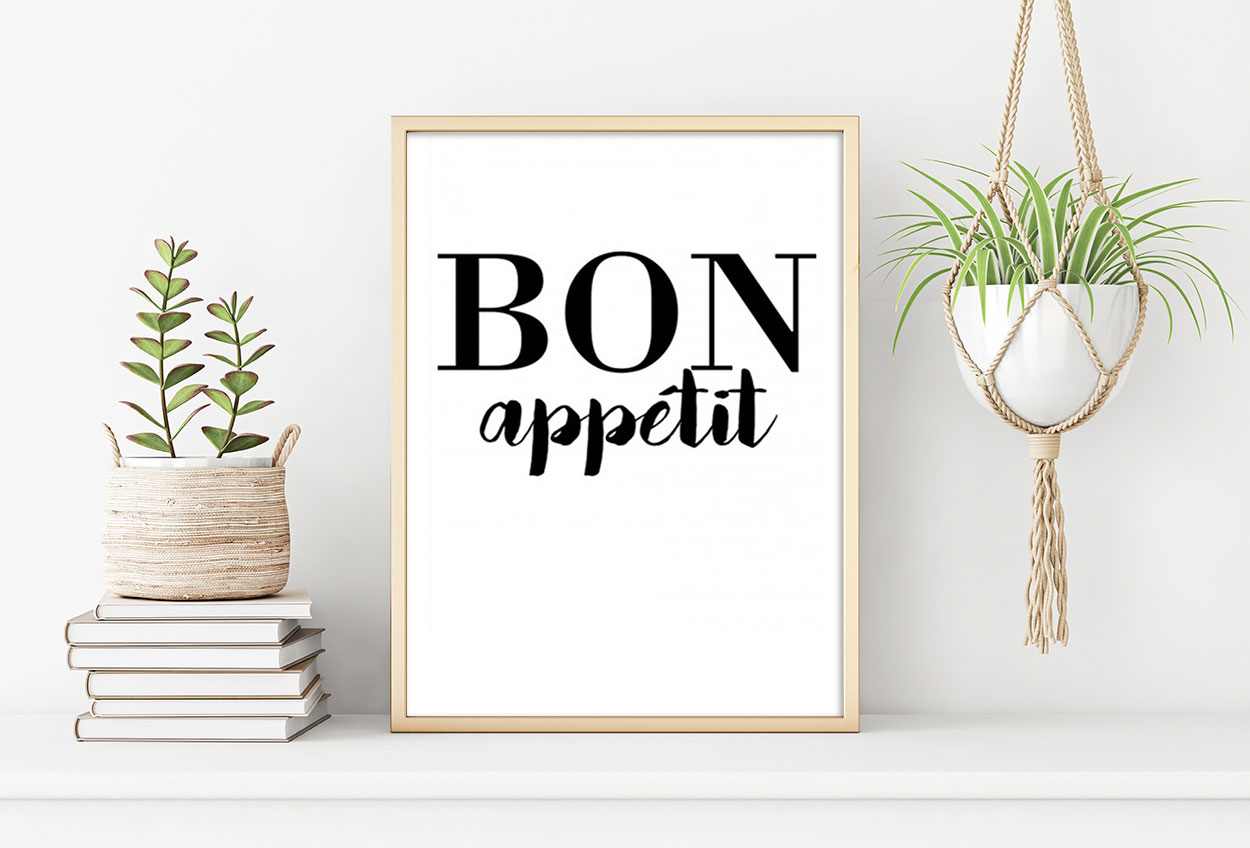 BON APPETIT poster 50x70cm