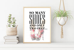 SO MANY SHOES poster 50x70cm