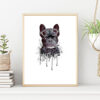 HUND MED GOGGLES poster 50x70cm
