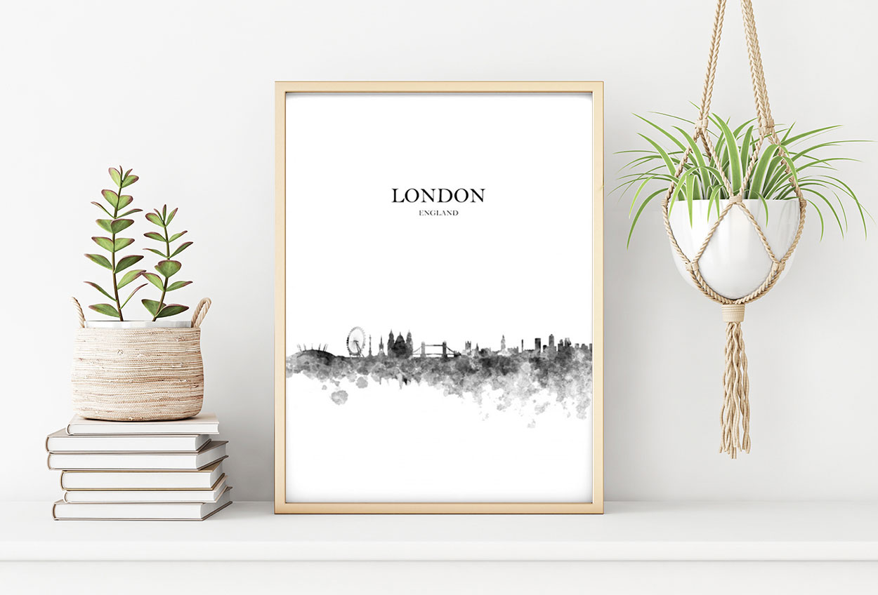 LONDON ABSTRAKT poster 50x70cm