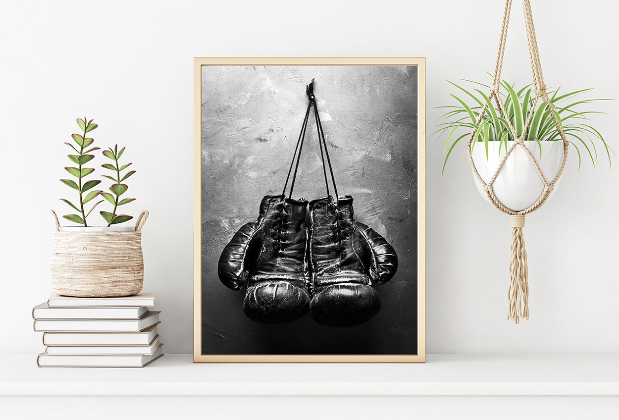 BOXING CLOVES poster 50x70cm
